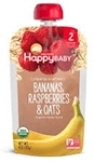 Happy Family Stage 2 Bananas, Raspberries and Oats