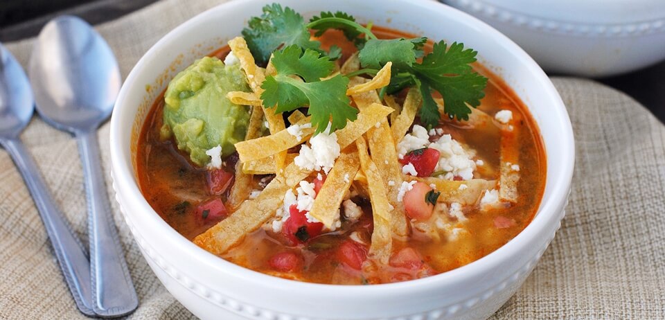 Chipotle Chicken Tortilla Soup | Recipes | Contents | Healthy Options